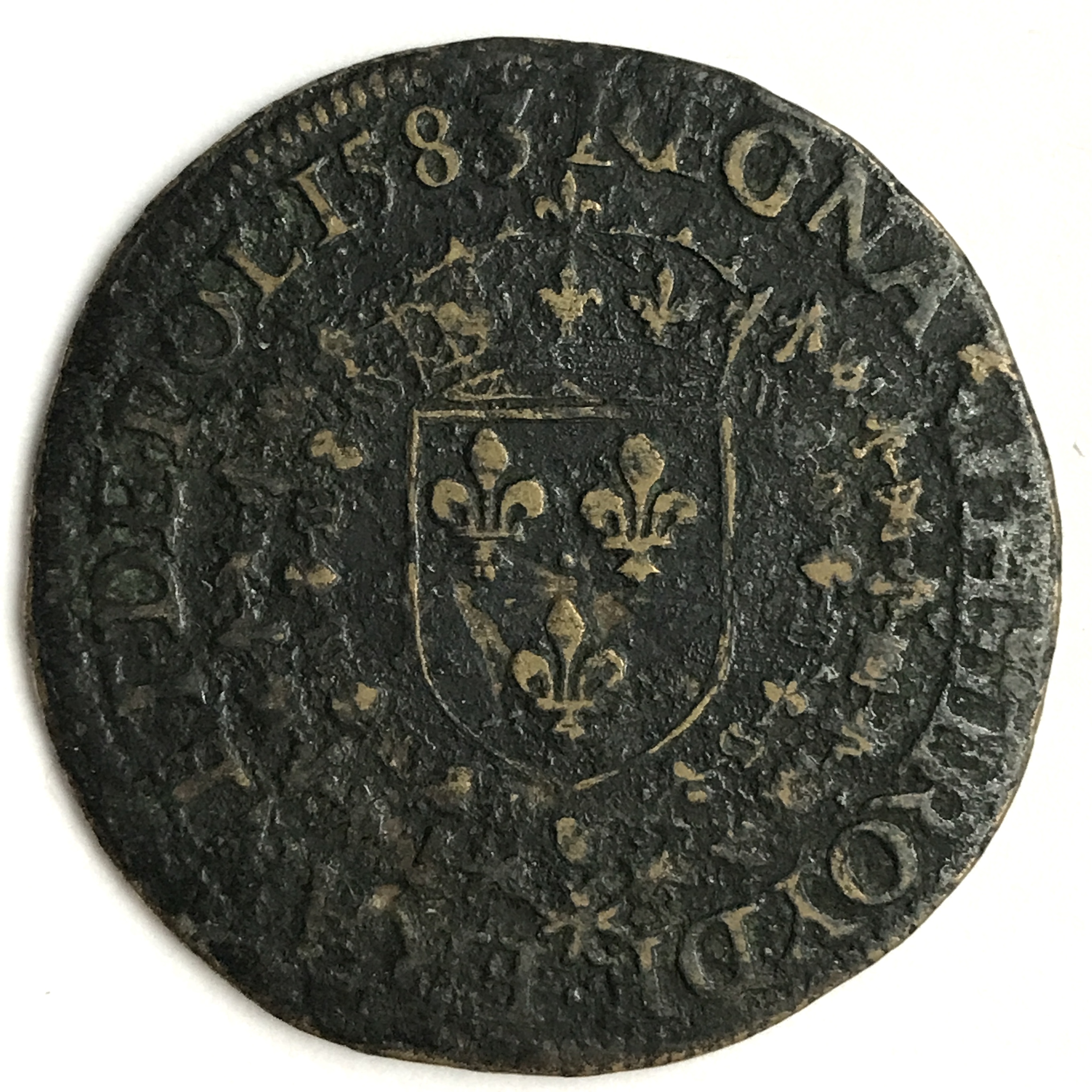 Henri III - Jeton comté d'Auxonne 1583