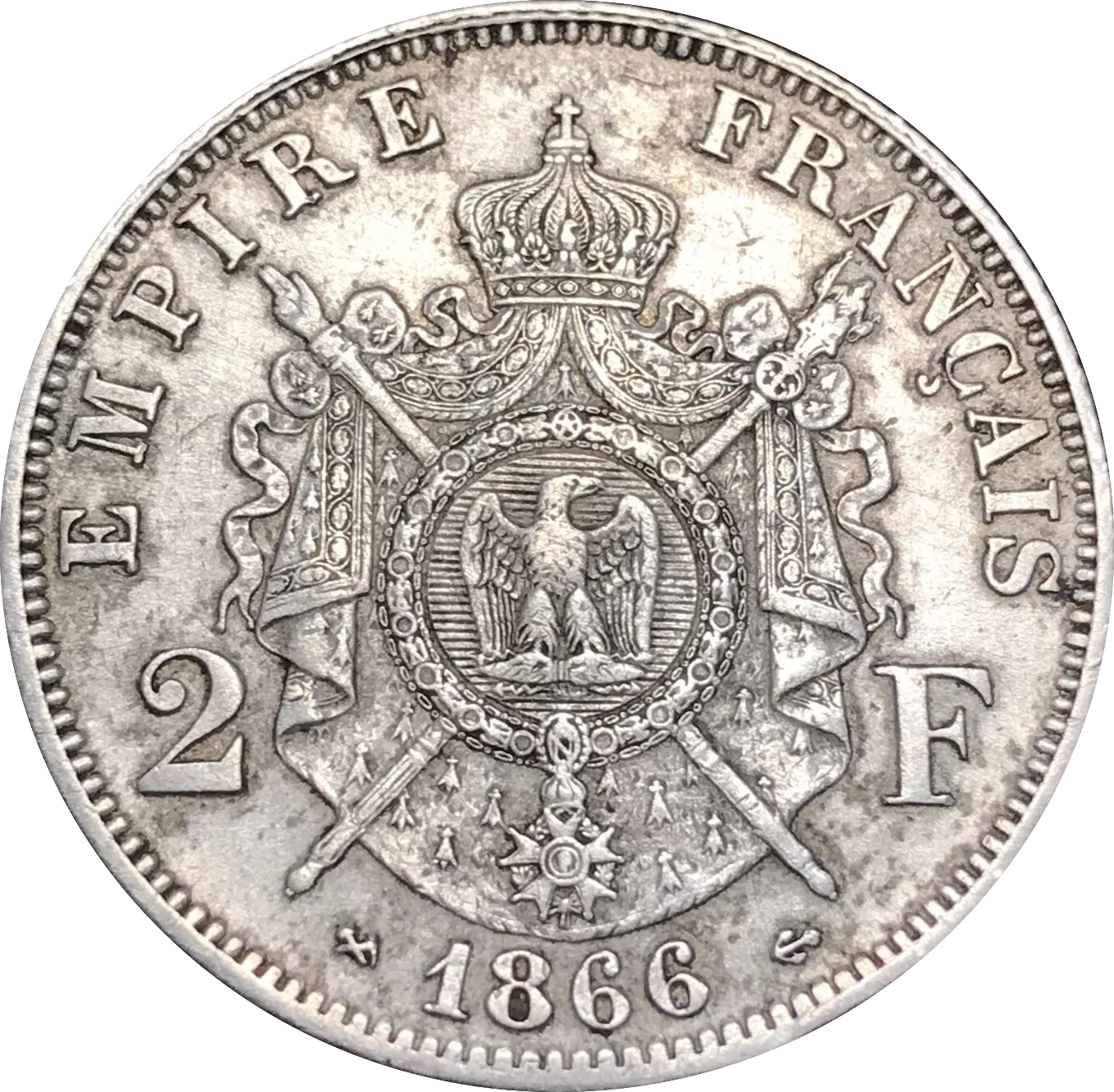 2 Francs Napoleon III - 1866 K Bordeaux