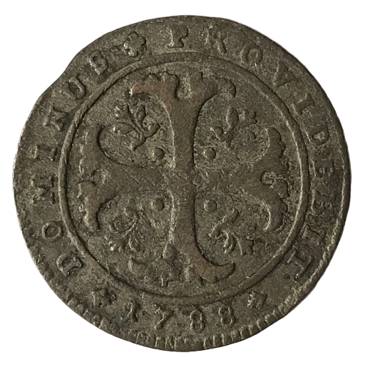 Suisse Canton de Berne, 1/2 Batzen 1788