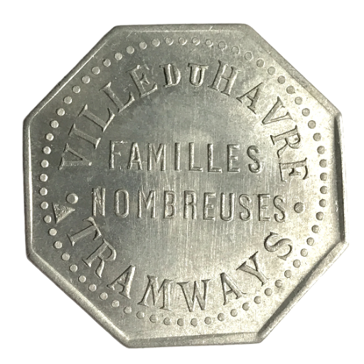 Nécessité, Ville du HAVRE Tramways familles nombreuse