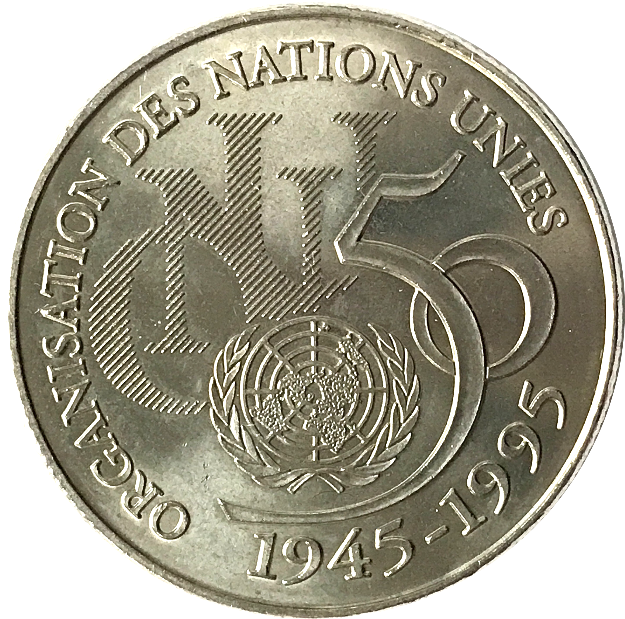 5 Francs ONU 1995 SPL+, Rare 8098 exemplaires