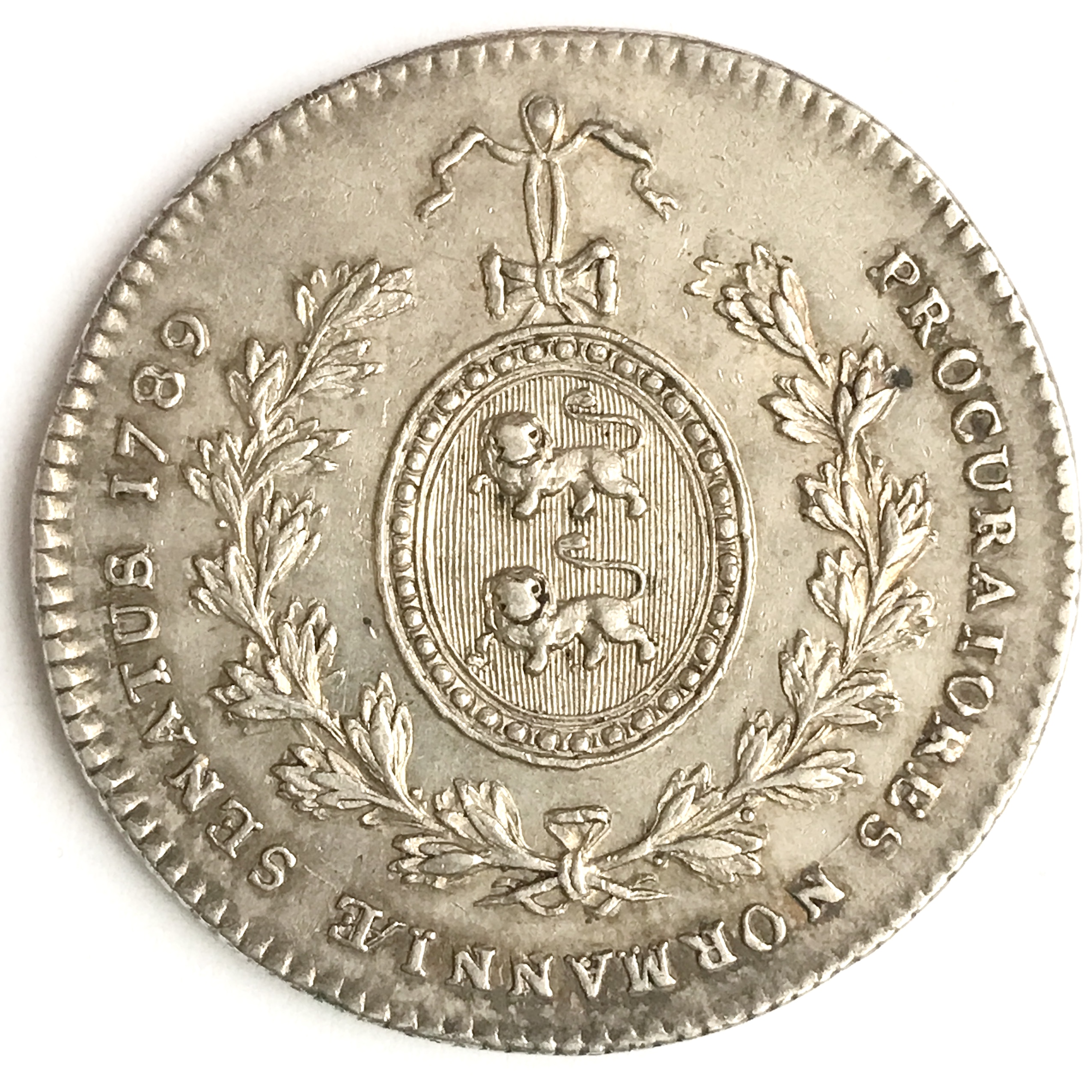France, Jeton argent Louis XVI. Les procureurs du parlement - Normandie