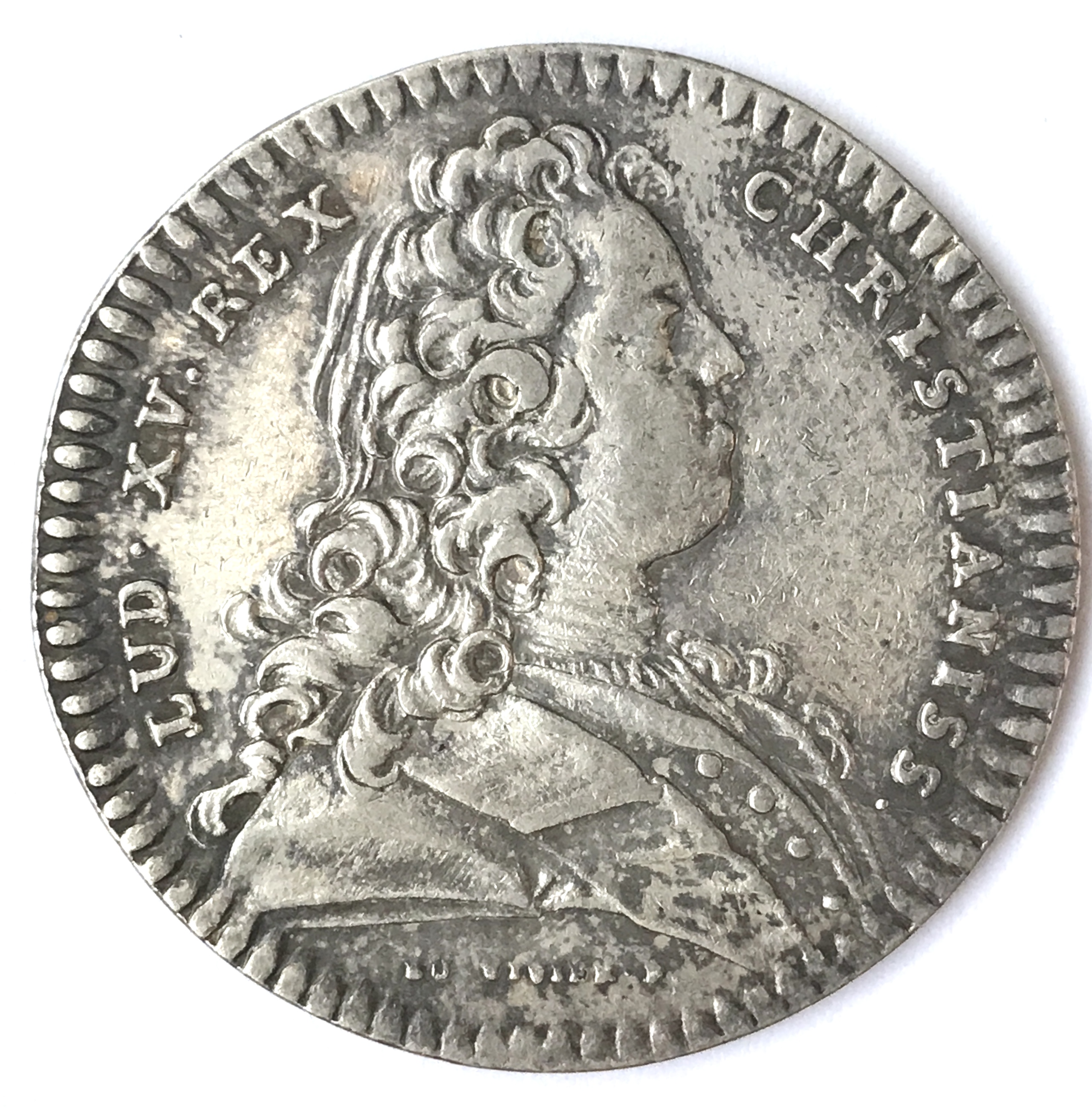 France, Jeton argent Louis XV. Chambre de commerce de Rouen 1721