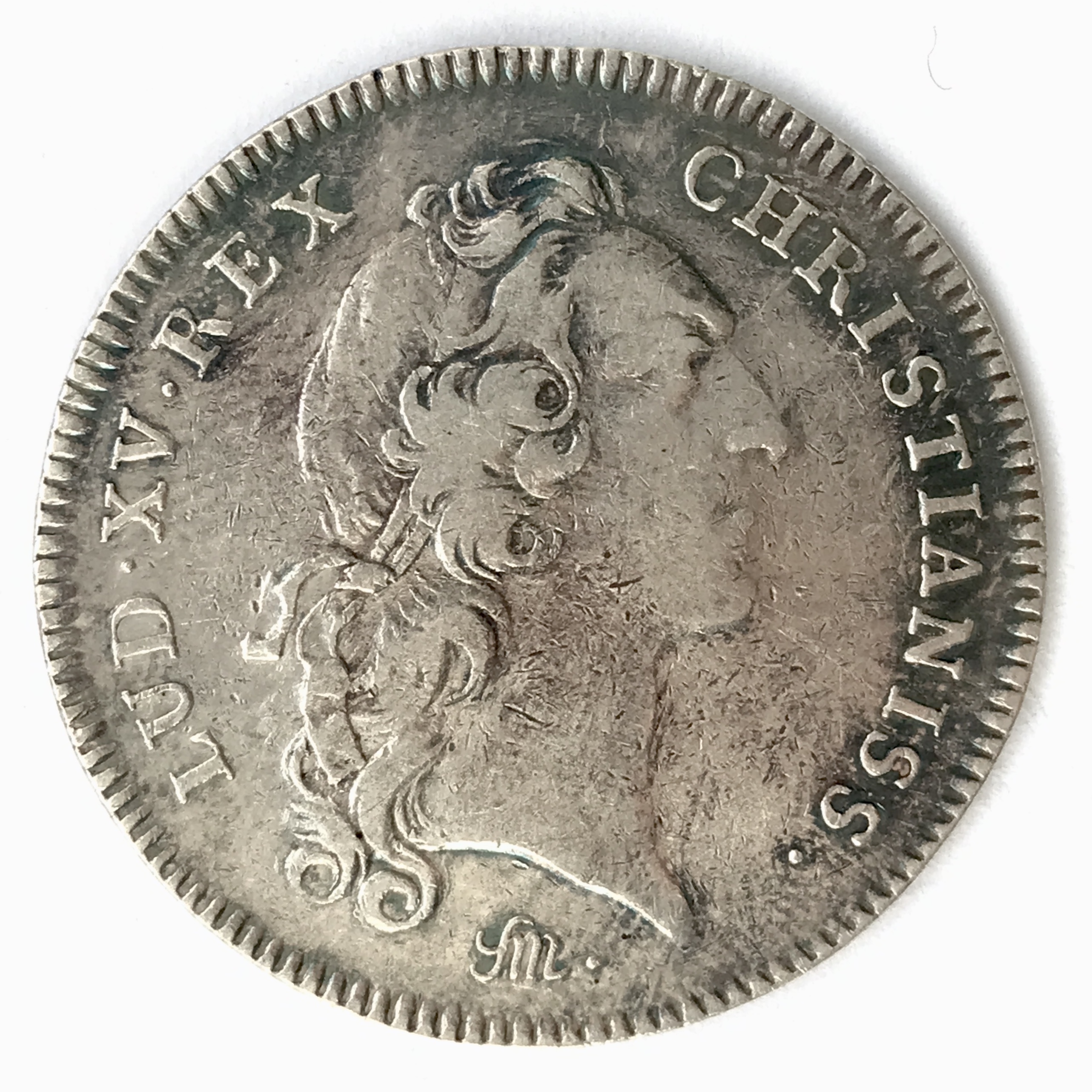 France, Jeton argent Louis XV. Ville et peuple de Rouen