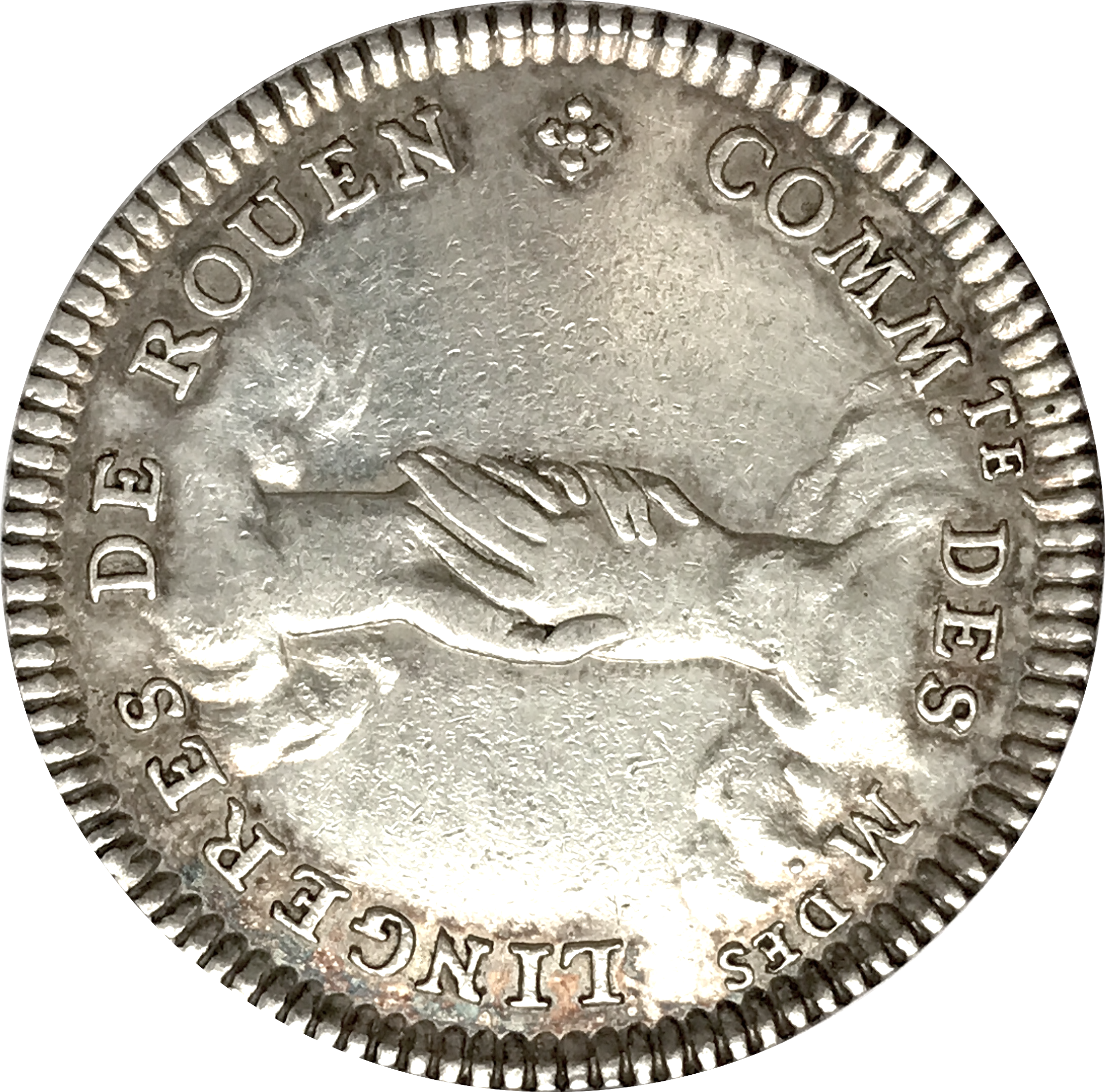 France, Jeton argent Louis XVI. Corporation des lingères de Rouen
