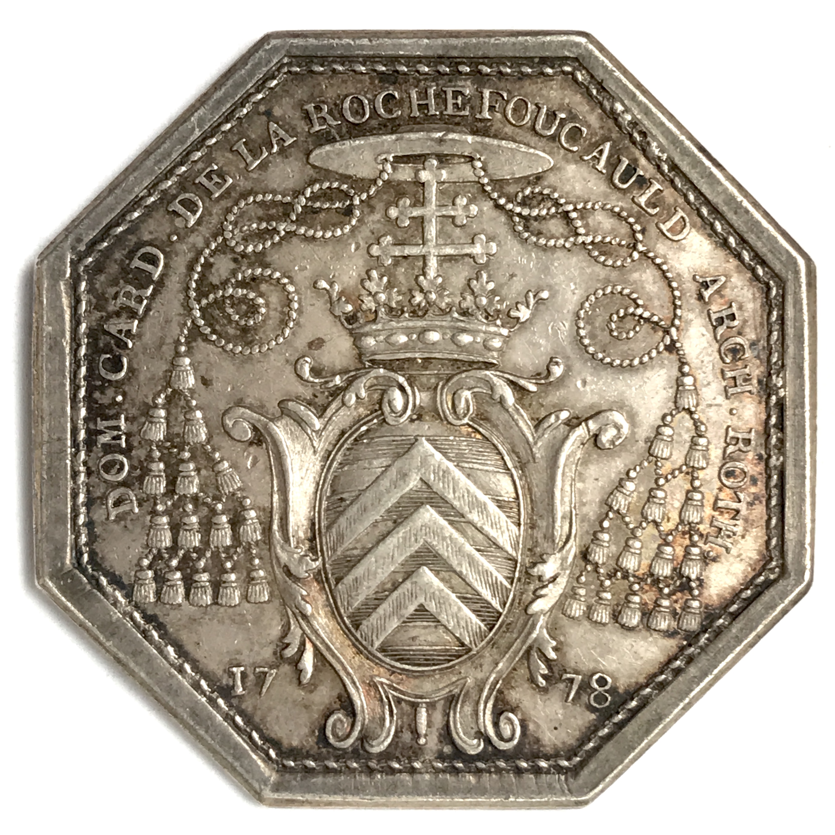 France, Jeton De la Rochefoucault. Normandie Clergé de Rouen 1778