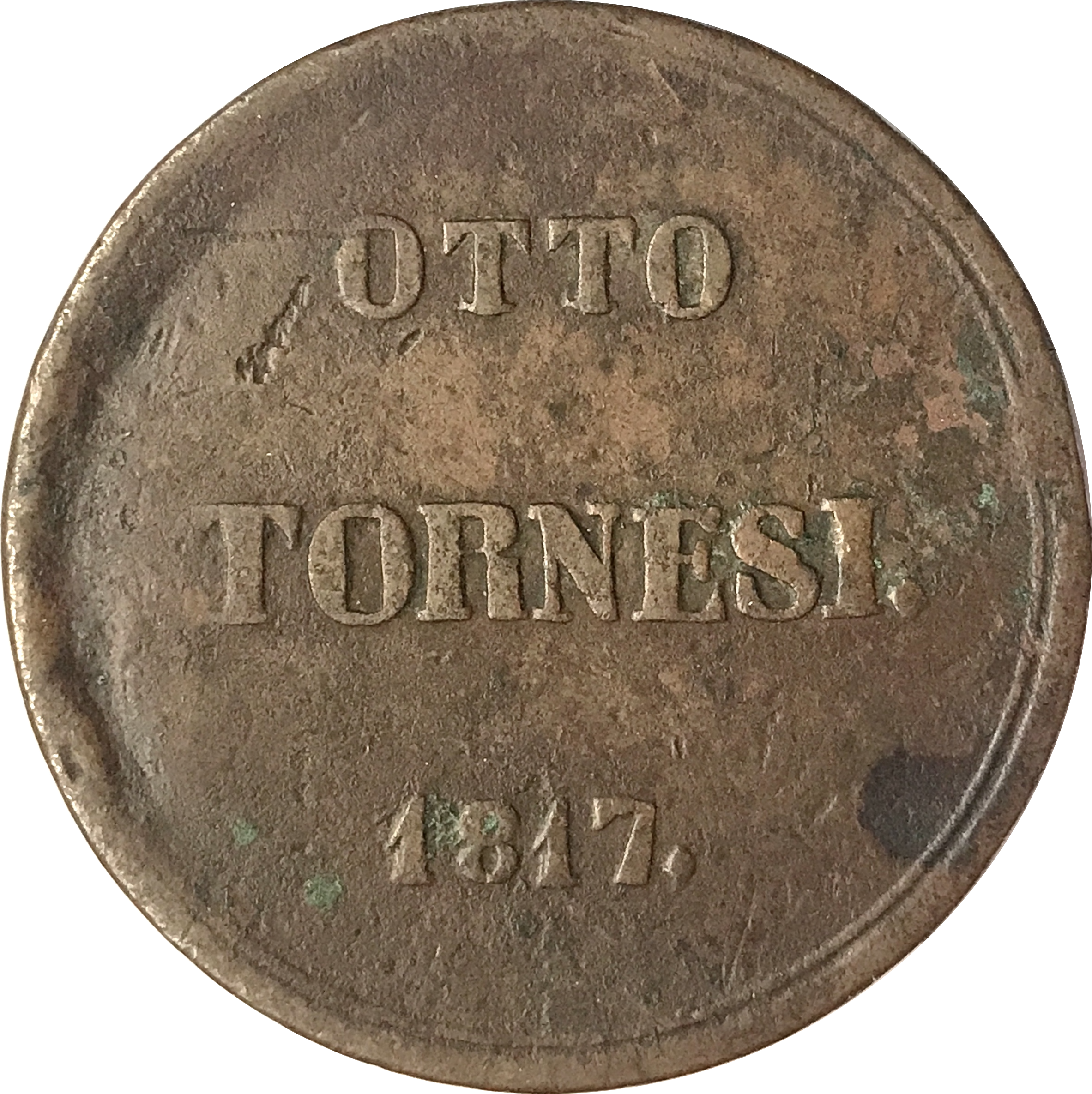 Italie 2 Siciles, 8 Tornesi 1817