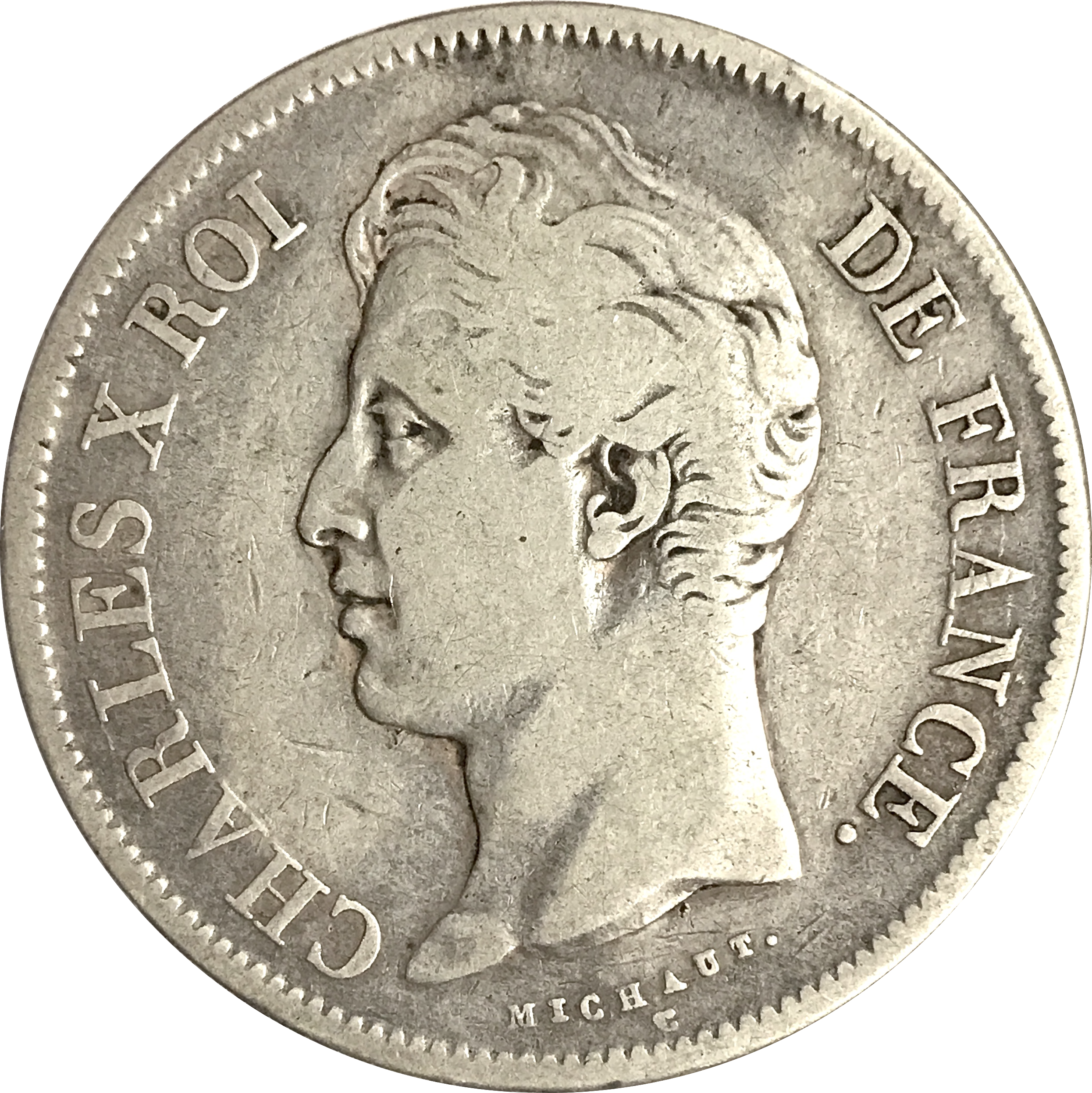 France Charles X 5 francs 1828 W 
