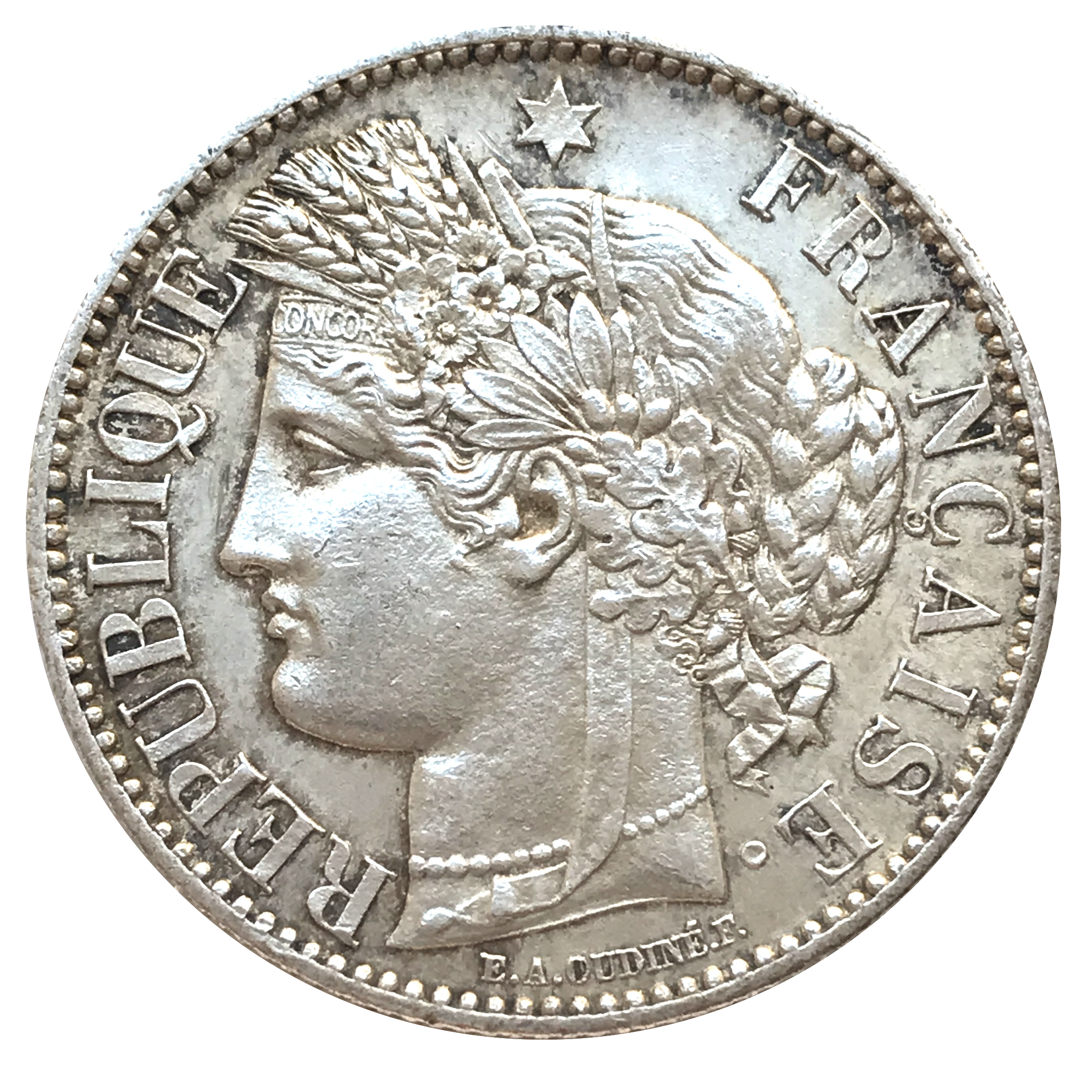 2 Franc Cérès 1857 A Paris SUP+