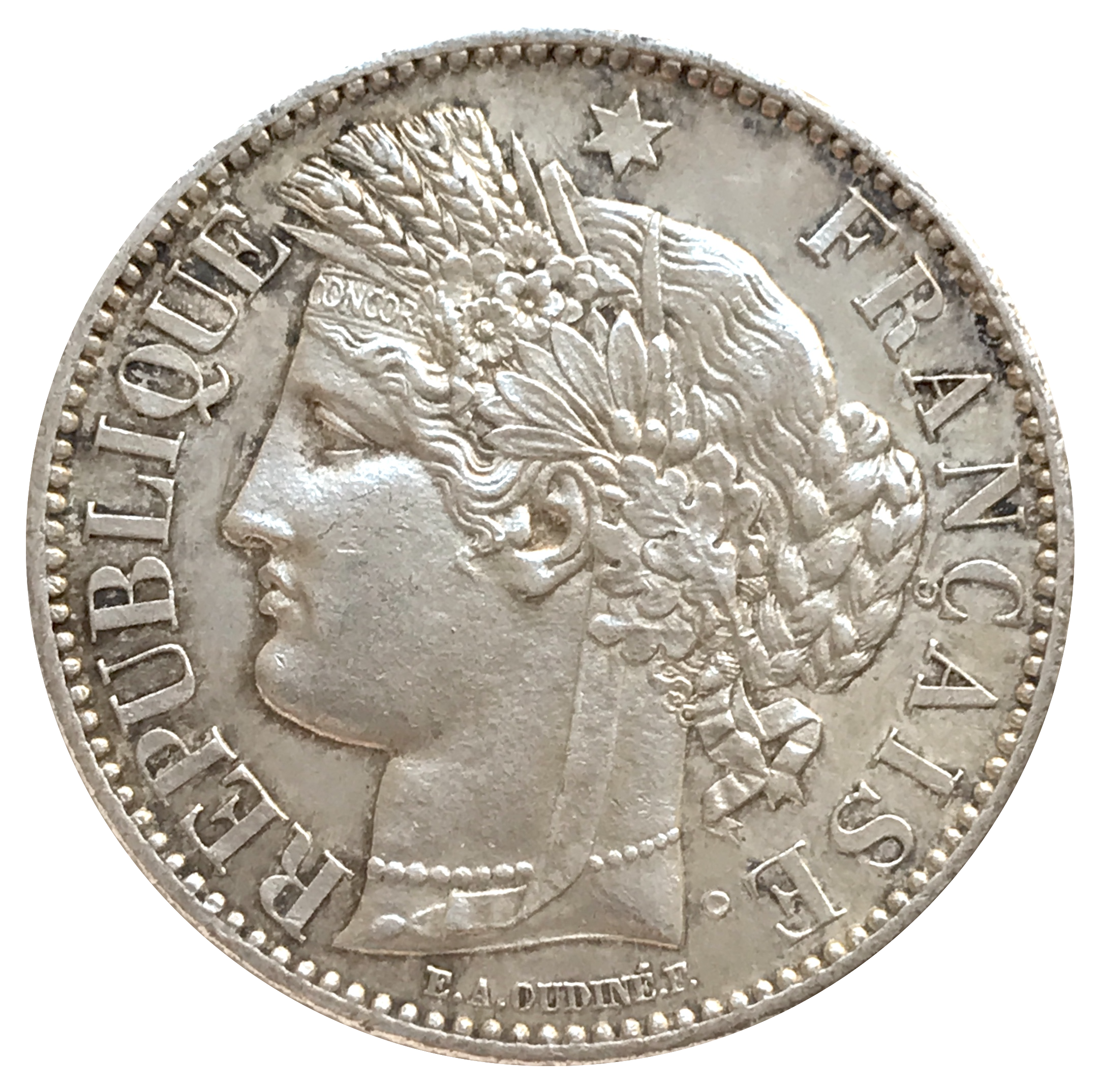 2 Franc Cérès 1857 A Paris SUP+