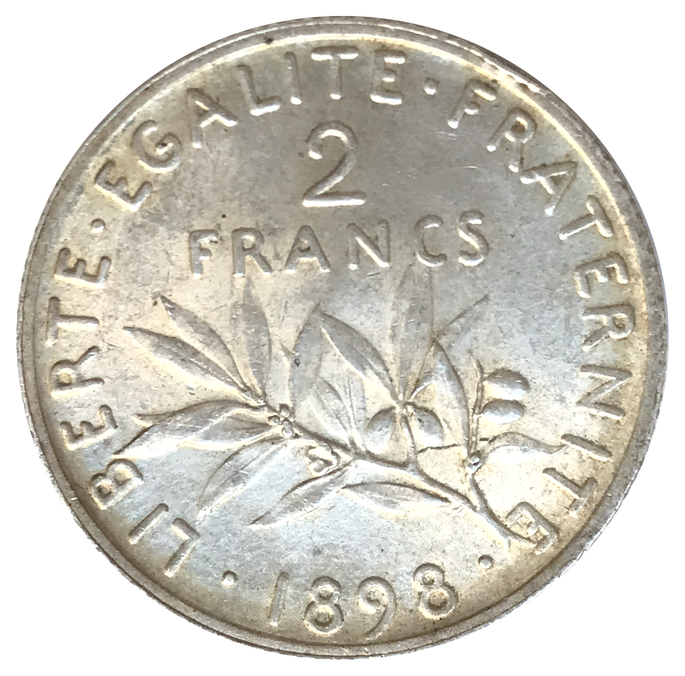 2 Francs semeuse 1898 SUP