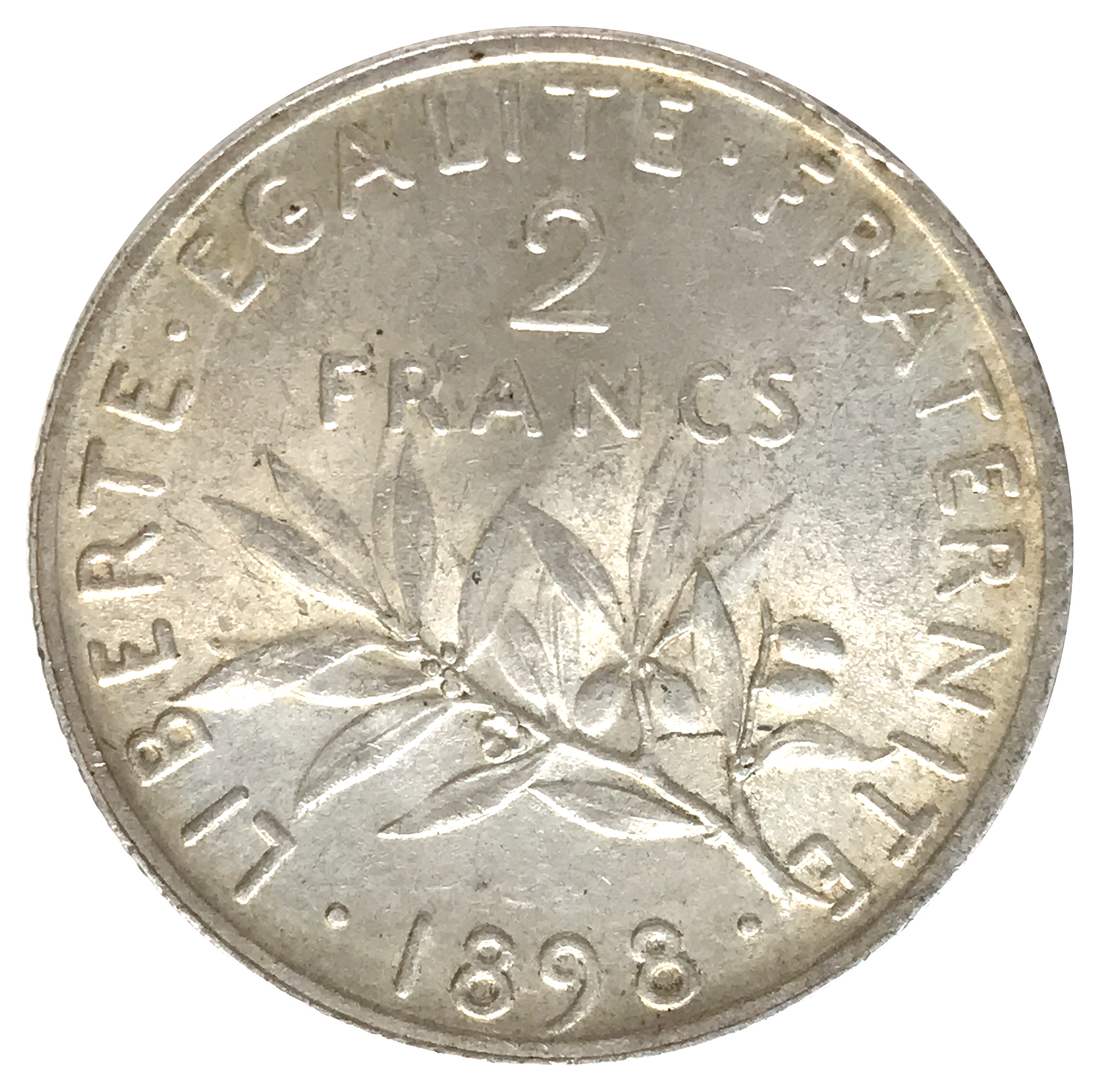 2 Francs semeuse 1898 SUP