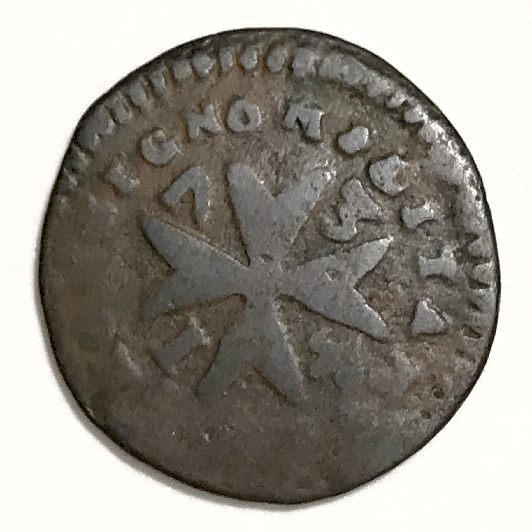 1 Grain1734  Antonio Manoel de Vilhena. Ordre de Malte. Année rare