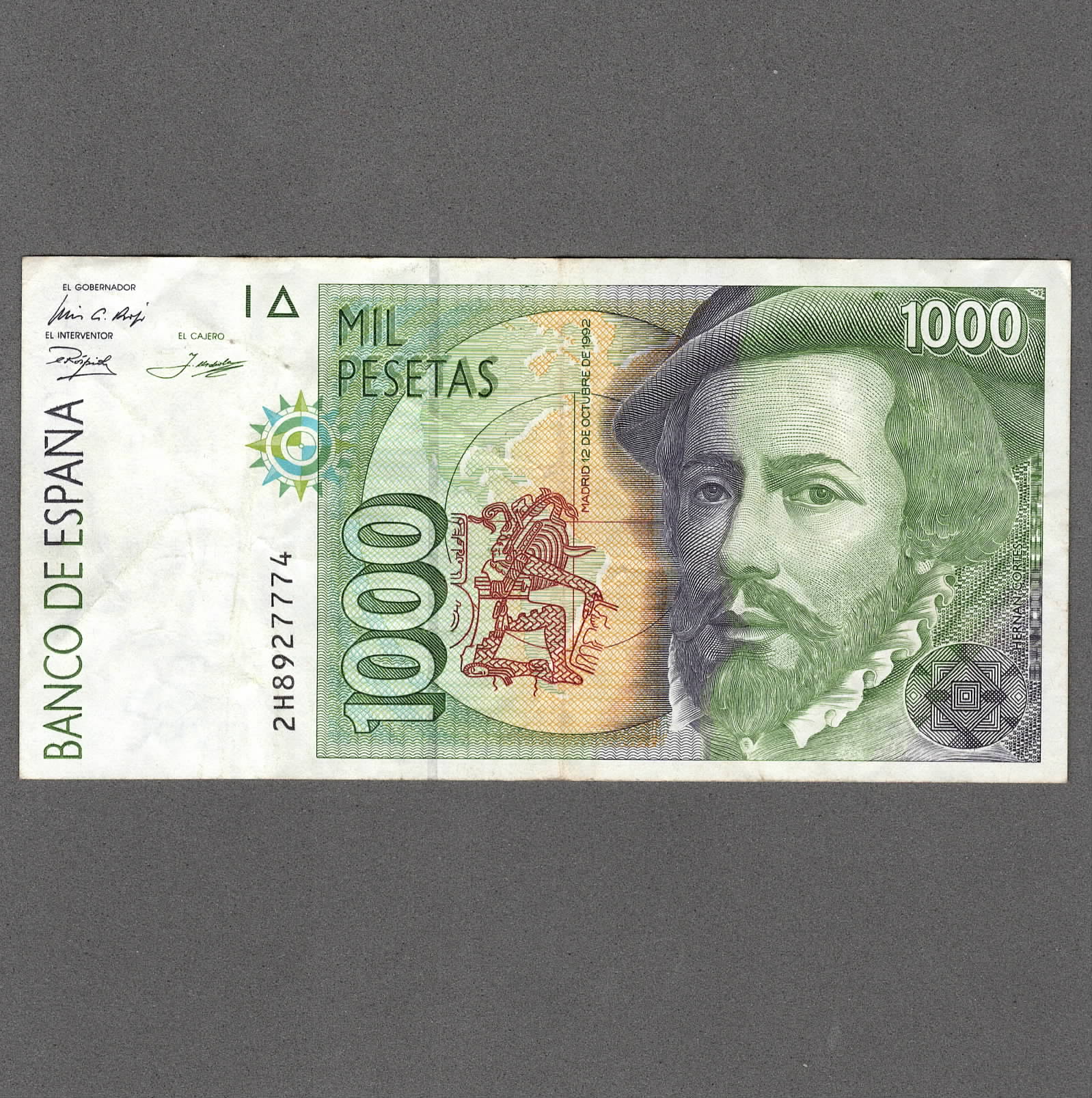 Espagne 1000 Pesetas 1992 TTB