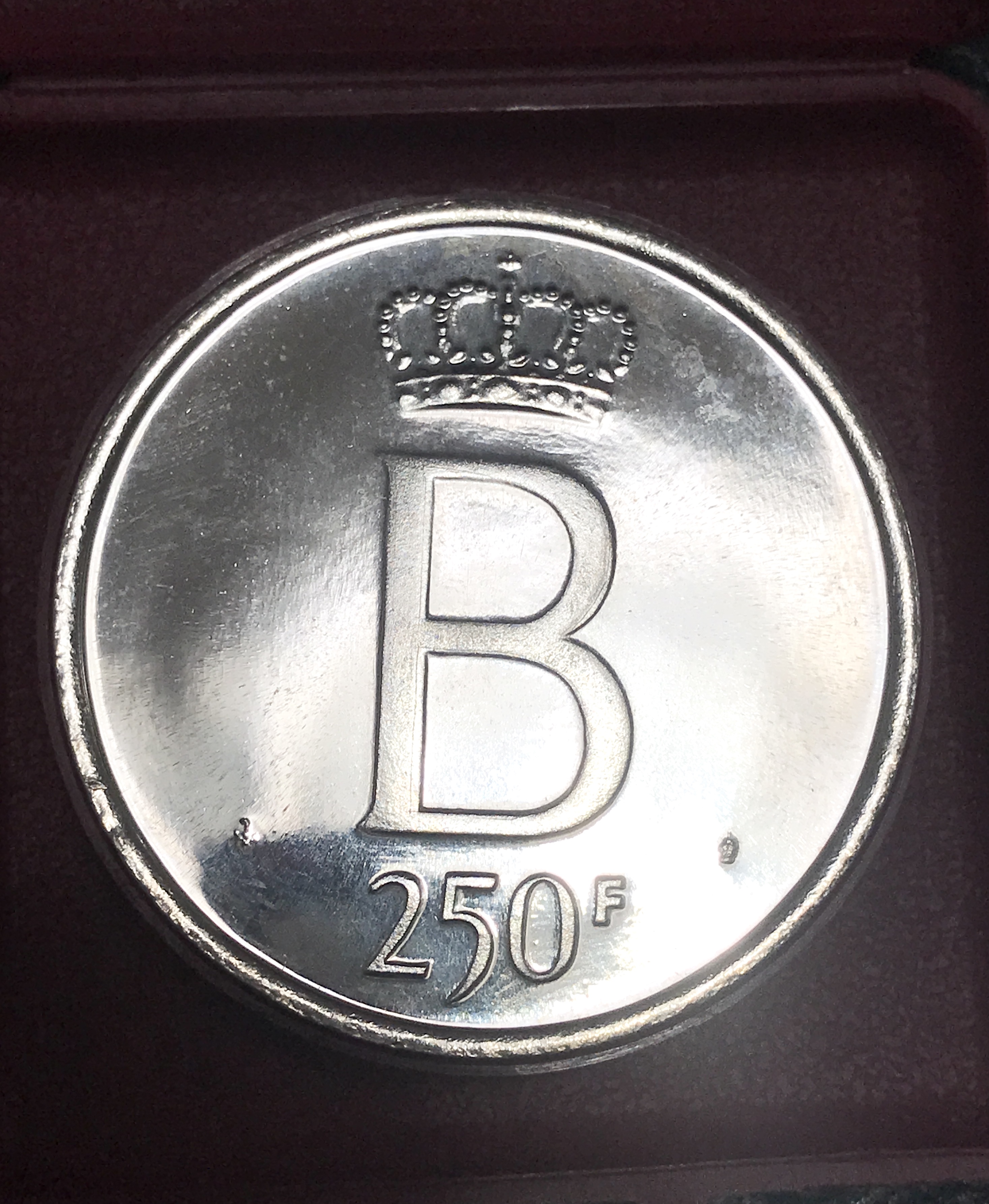 Belgique 250 Francs Baudoin 1976 - 25e anniversaire de l'intronisation, 