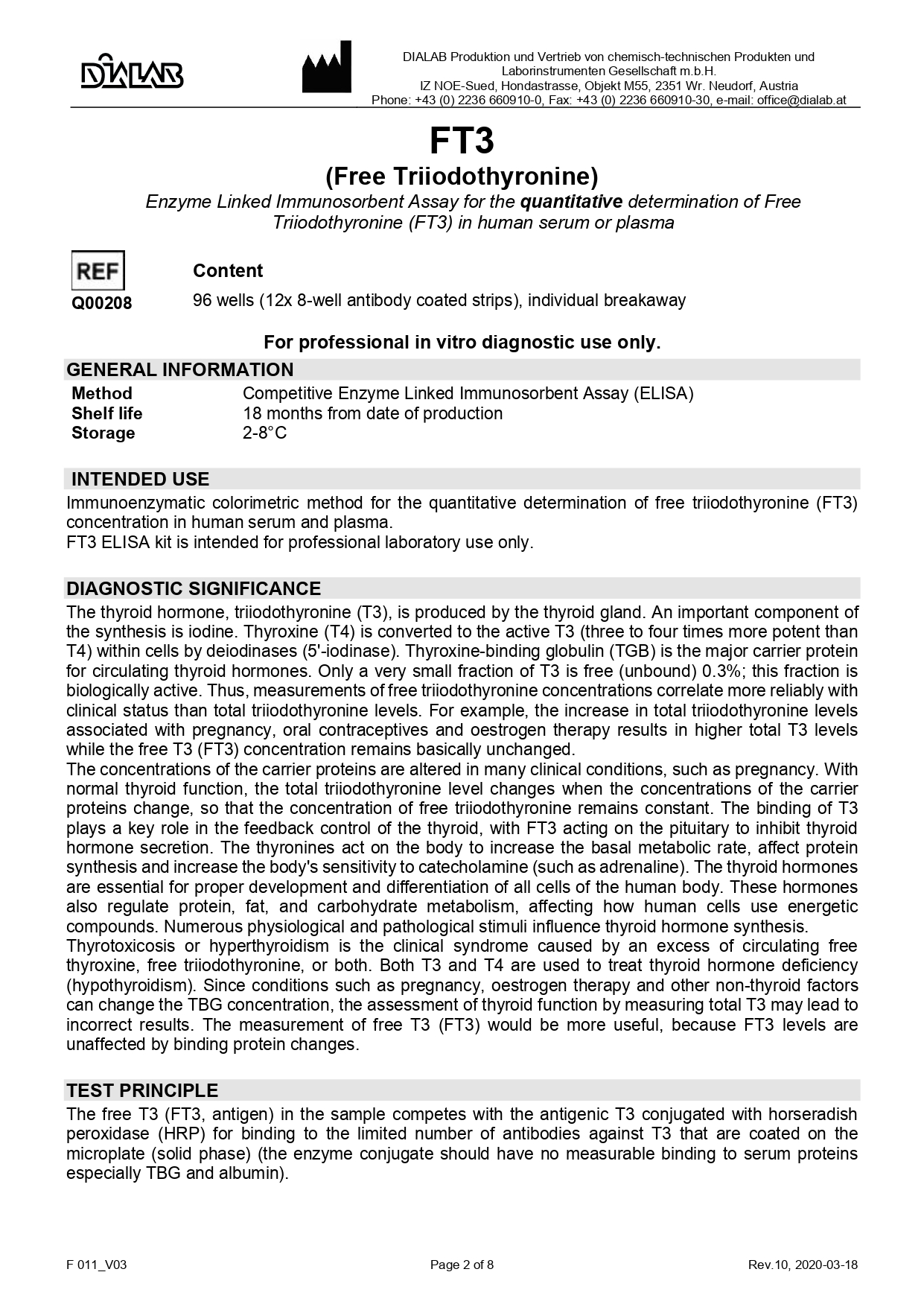 Reactivo ELISA para FT3 