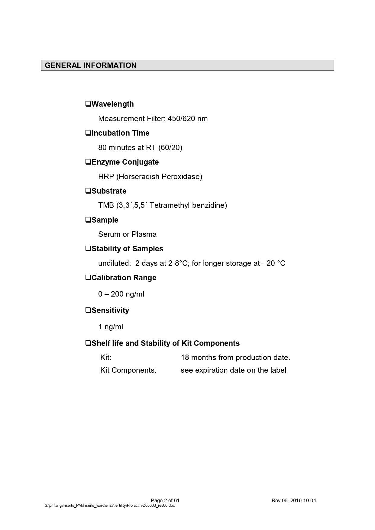 Reactivo ELISA para Prolactina