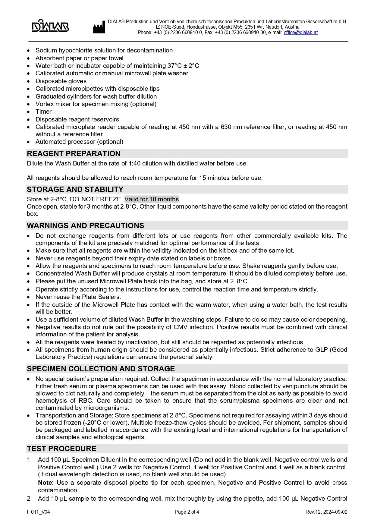 Reactivo ELISA para CMV IgG