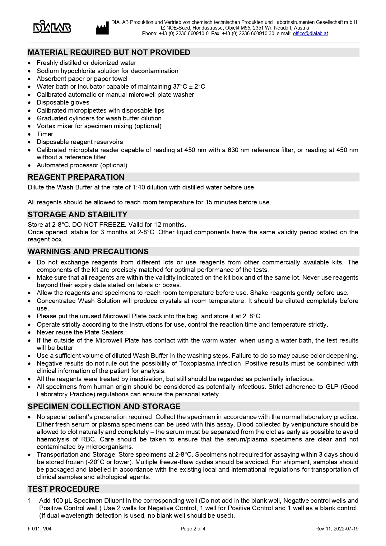 Reactivo ELISA para Toxoplasma IgM