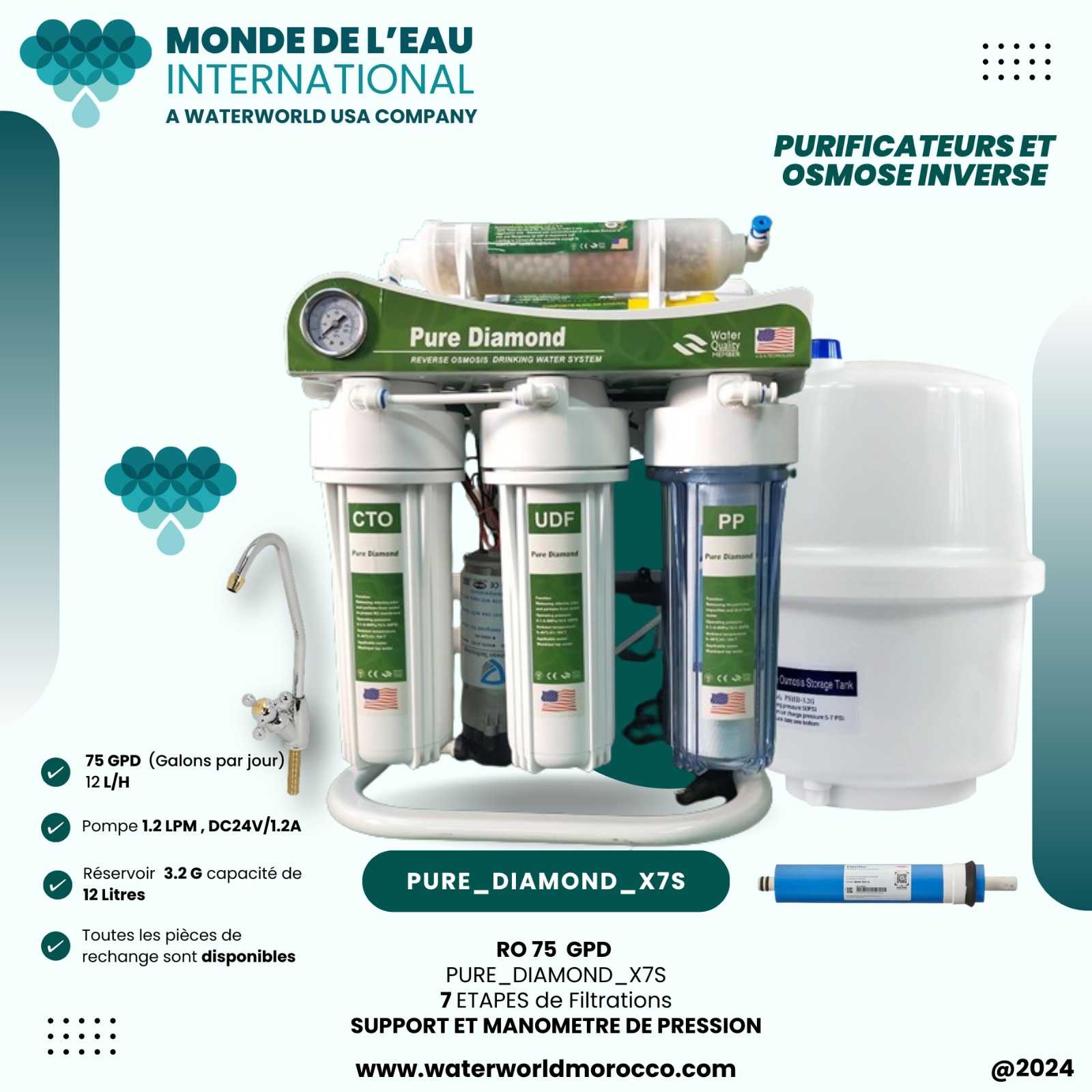 Purificateur d'eau Pure Diamond