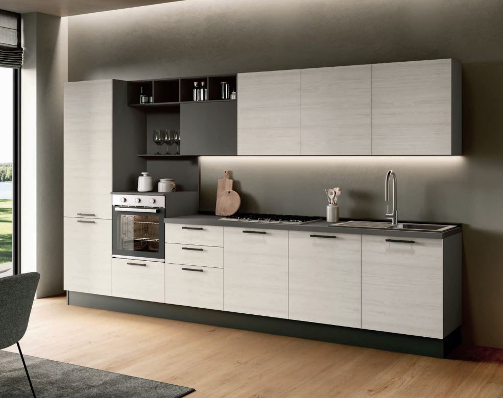 360AF - Cuisine avec 4 électroménagers