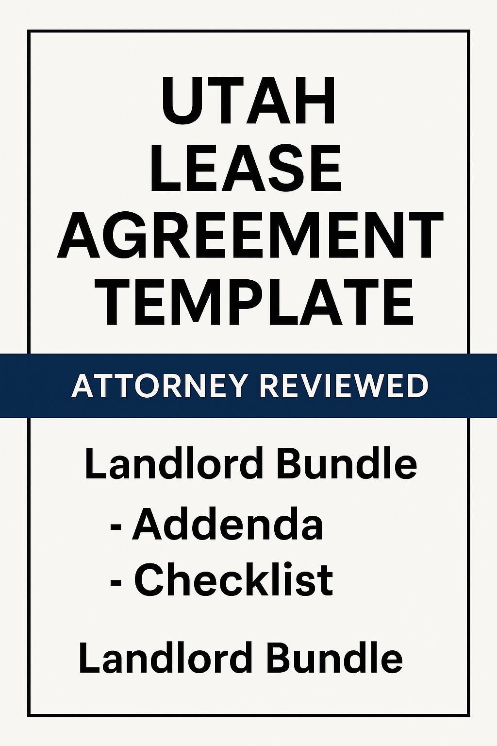  Residential Lease Agreement Bundle | Attorney-Reviewed & Landlord-Tested
