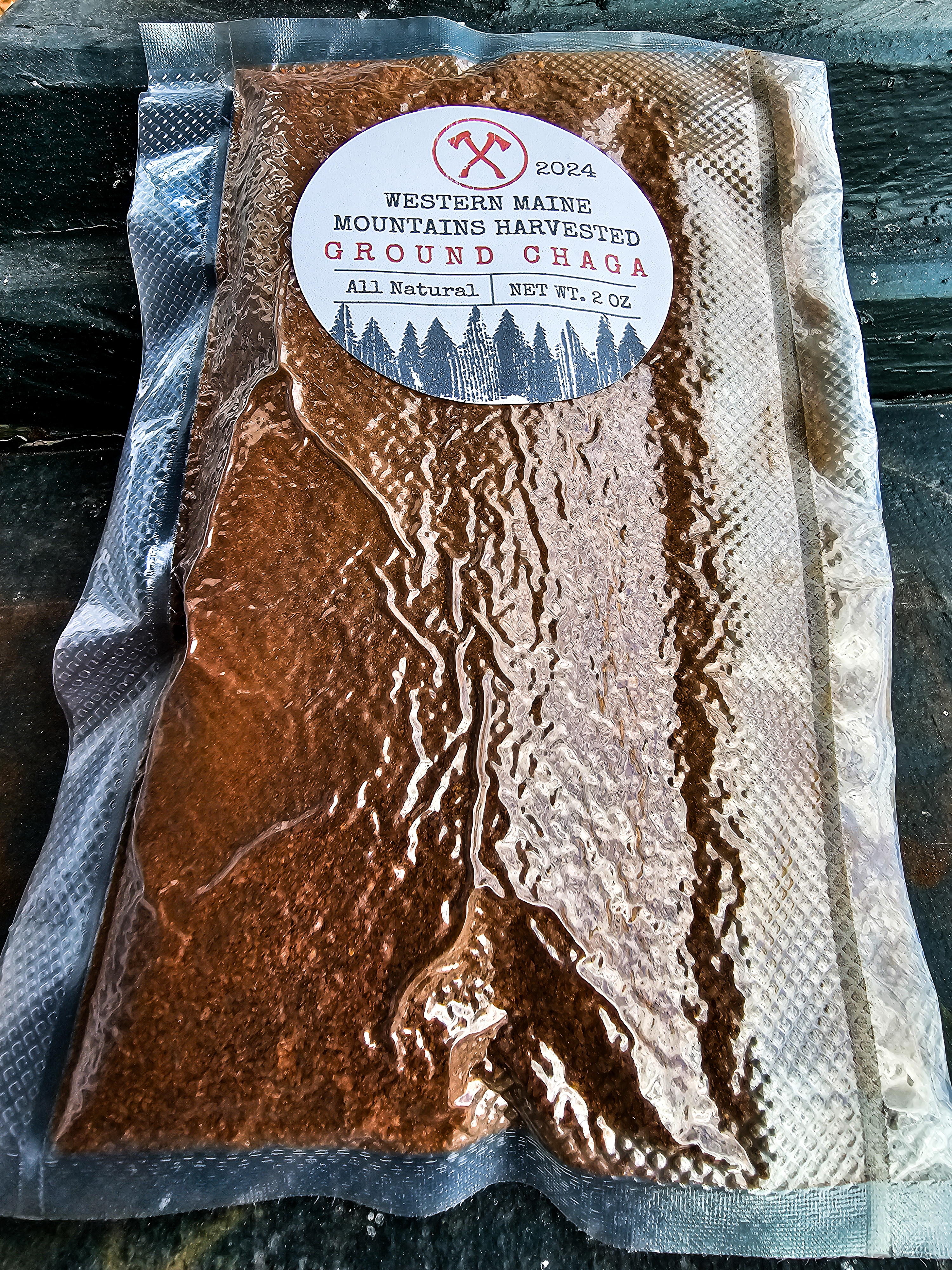 Wild Maine Harvested Ground Chaga 2oz