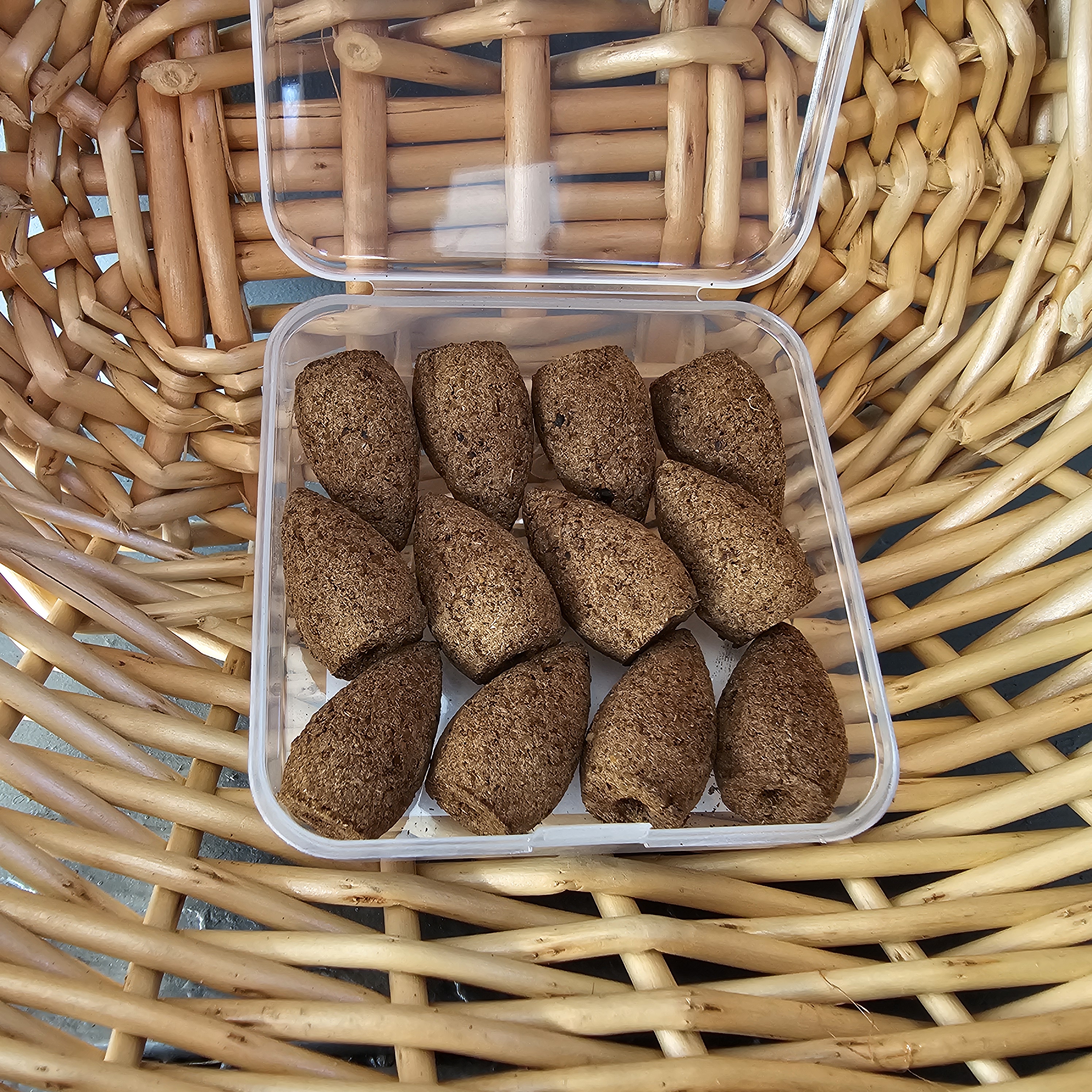 (Palo Santo & Frankincense) Worlds First Neurologically Calming Chaga/Mullein Backflow Incense Cones (Pack of 12)