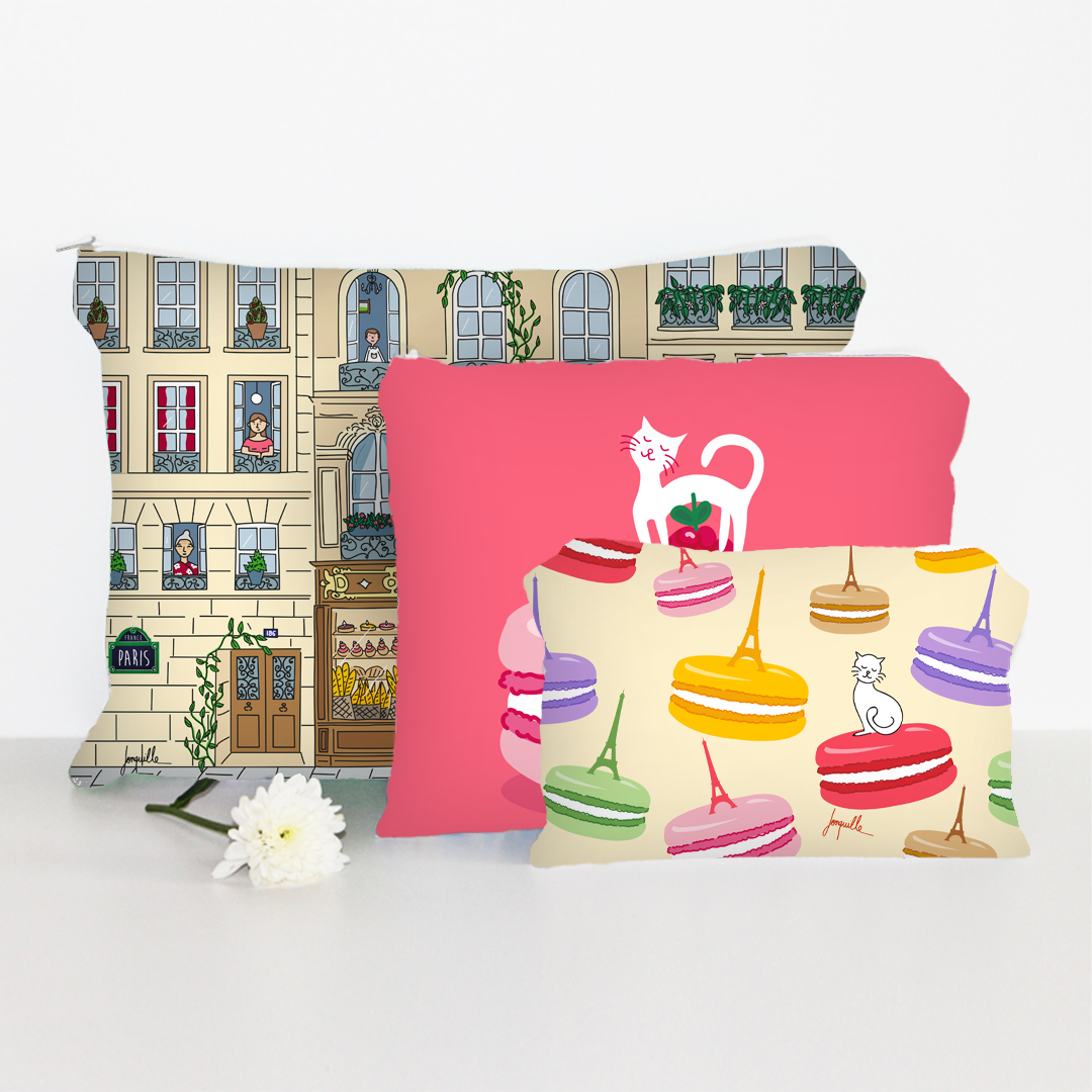Lots 3 Pochettes "Boulangerie"