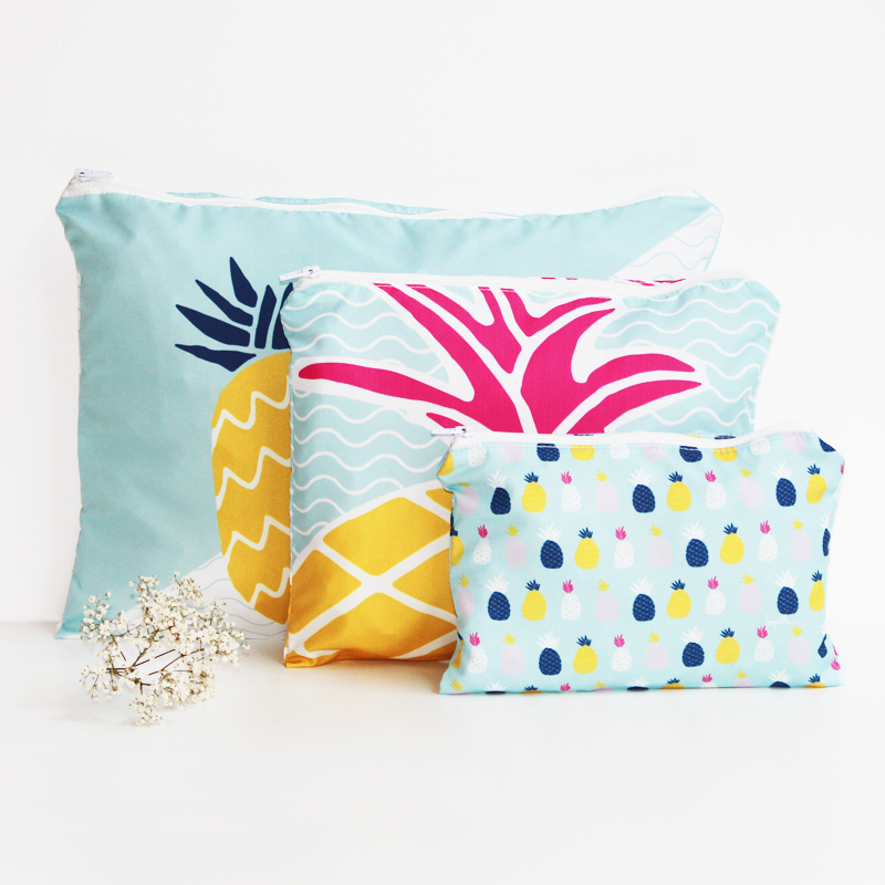 Lots 3 Pochettes "Ananas"