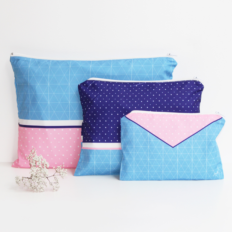 Lots 3 Pochettes "Graphique"
