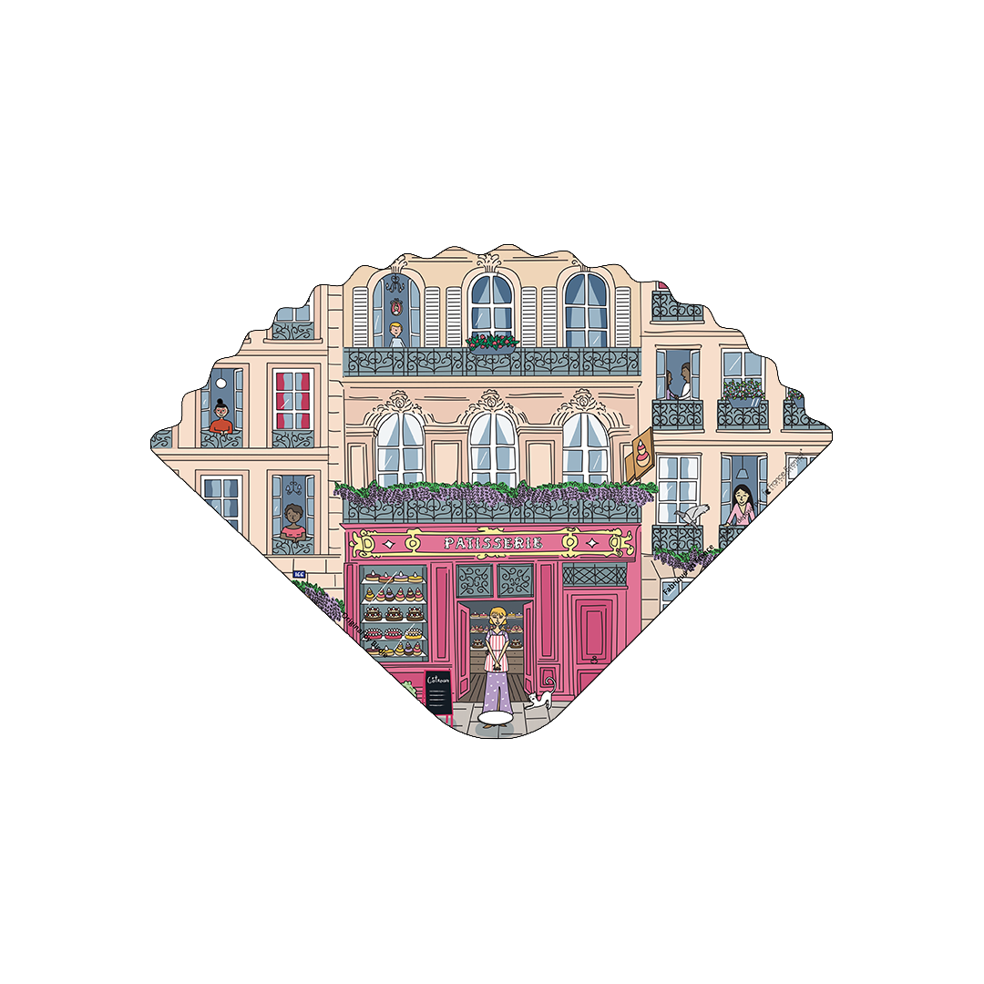 Eventail "Patisserie de Paris"