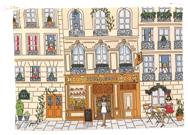 Lot de trois pochettes "Boulangerie"