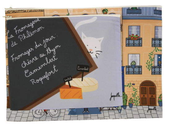 Lot de trois pochettes "Fromagerie"