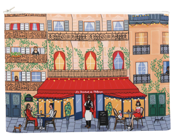 Lot de trois pochettes "Bistrot"