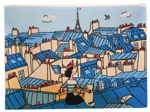 Lot de trois pochettes "Toit de Paris"