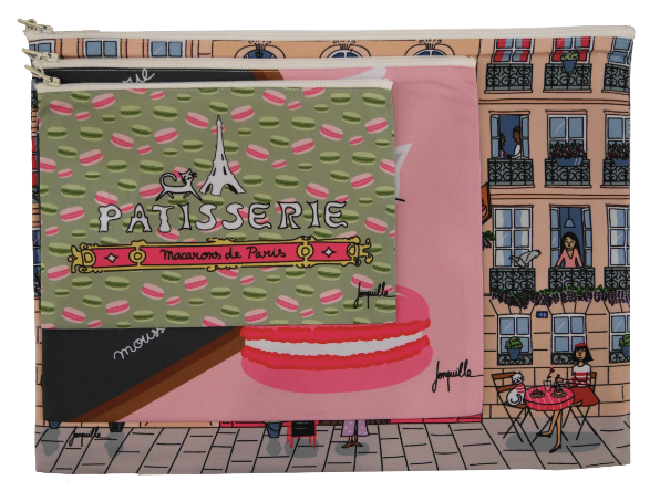 Lot de trois pochettes "Patisserie"