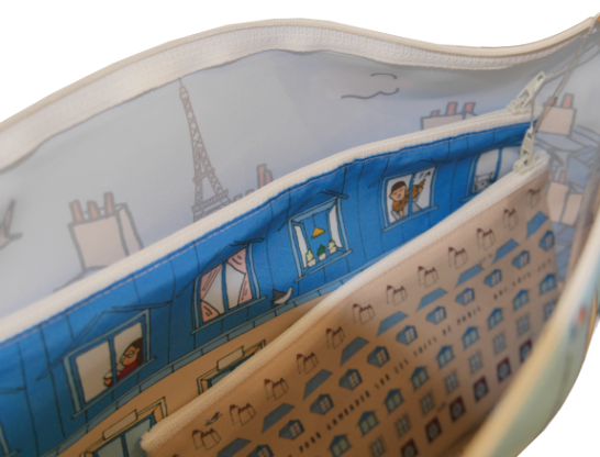 Lot de trois pochettes "Toit de Paris"