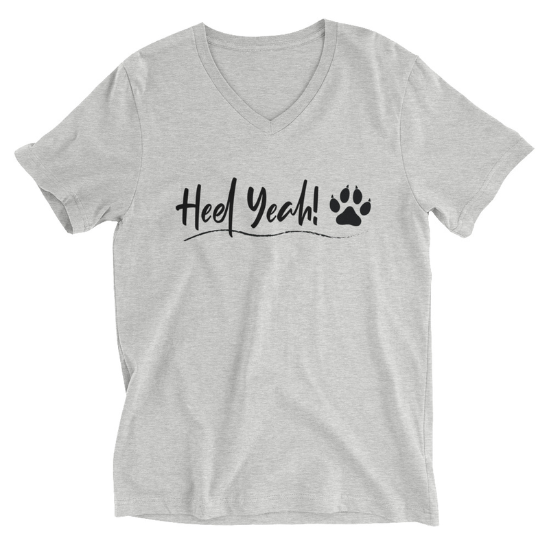 Unisex Short Sleeve V-Neck T-Shirt - Heel Yeah!