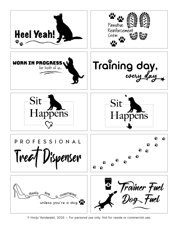 Dog Training SVG PNG, Funny Puppy Training Artwork / Dog Trainer Quote