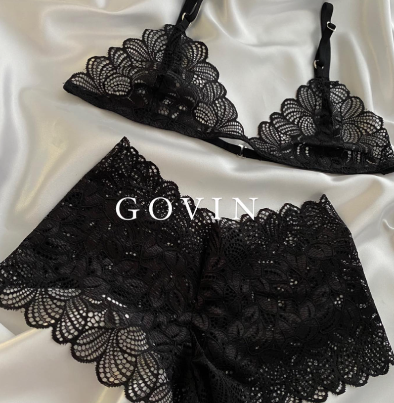 Coordinado Milan Encaje Negro