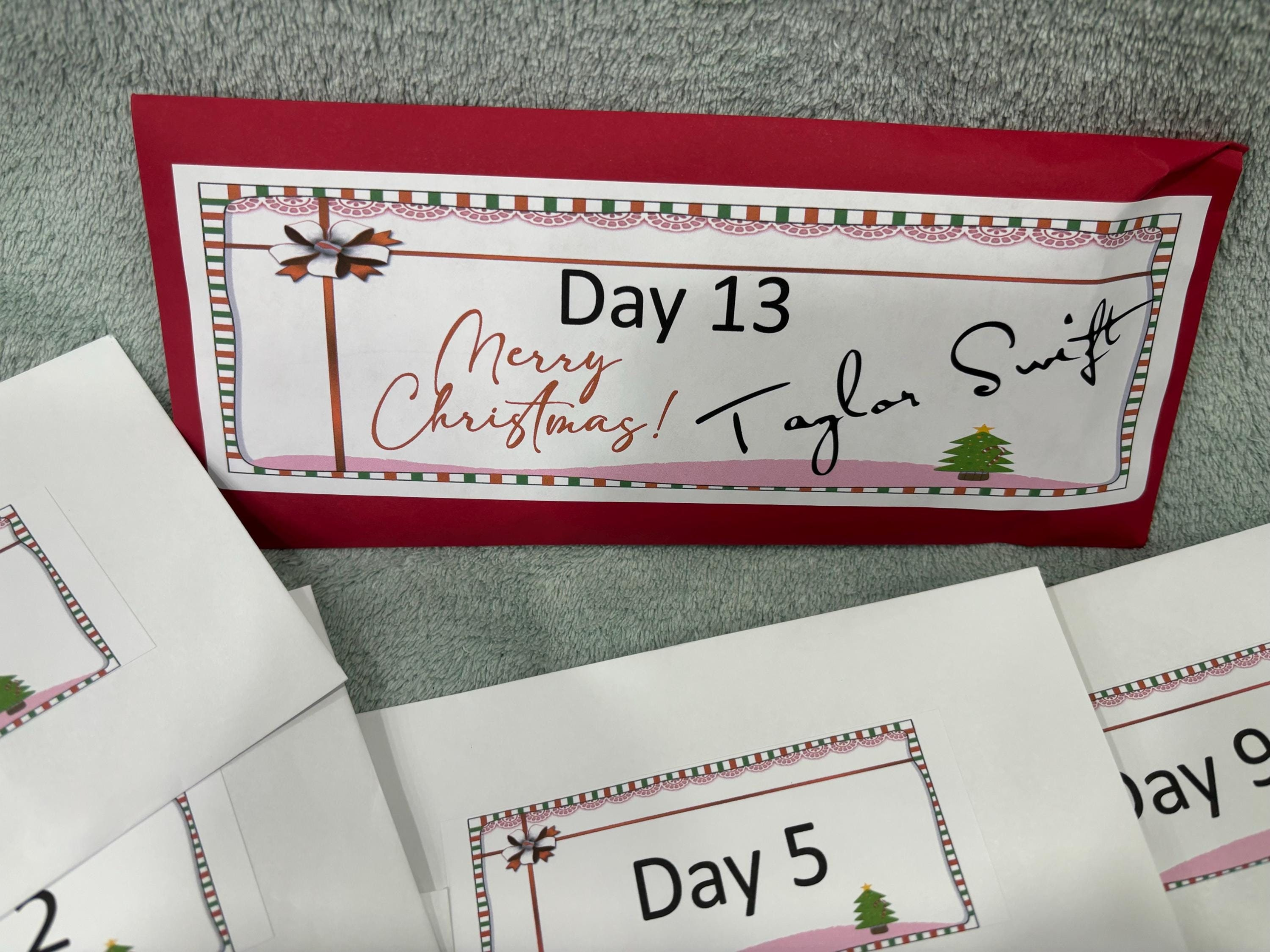 12 Days of Christmas Advent Calendar - 13 Day Bonus - Bracelets and Stickers Advent Calendar