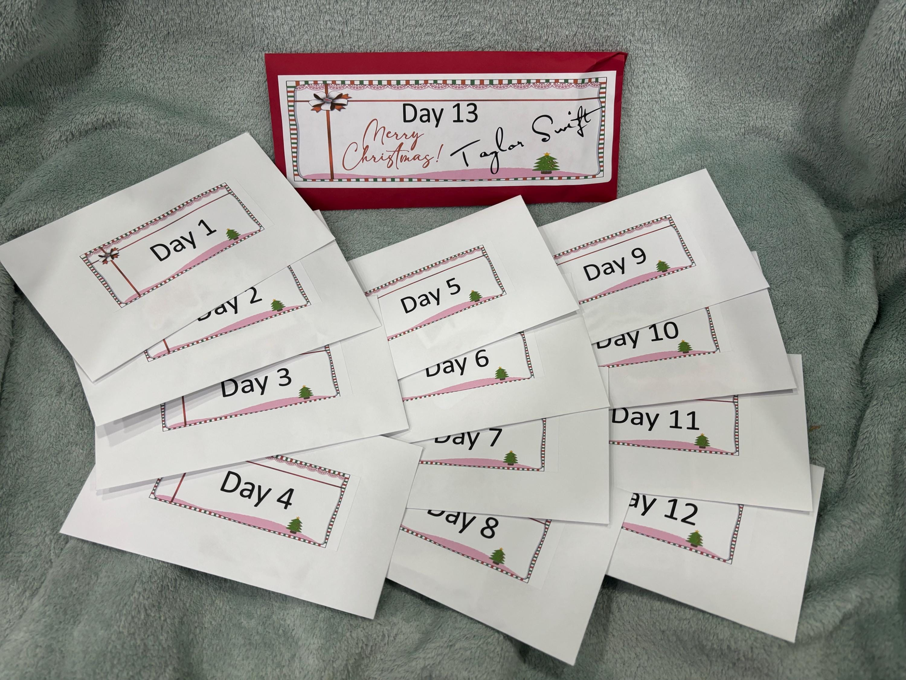 12 Days of Christmas Advent Calendar - 13 Day Bonus - Bracelets and Stickers Advent Calendar