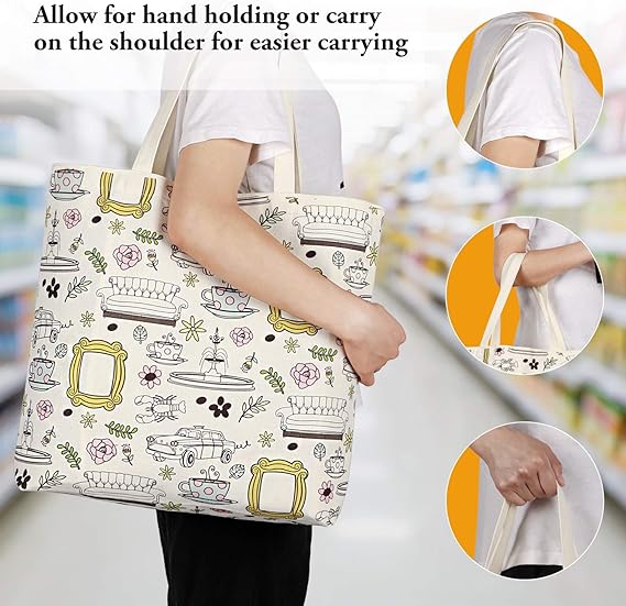 Friends Canvas Tote - Eco-Friendly Friends Canvas Tote - Sustainable Shopping Companion