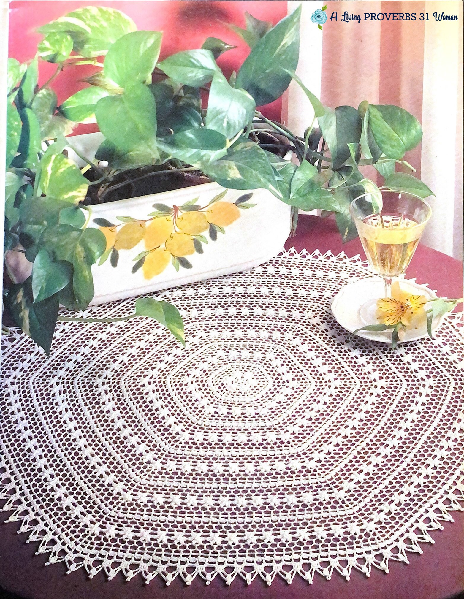 Vintage Home Decor Crochet Pattern Set PDF Download