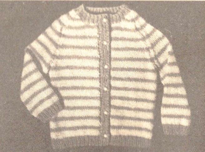 Vintage Toddler Cardigan Crochet Pattern PDF Download