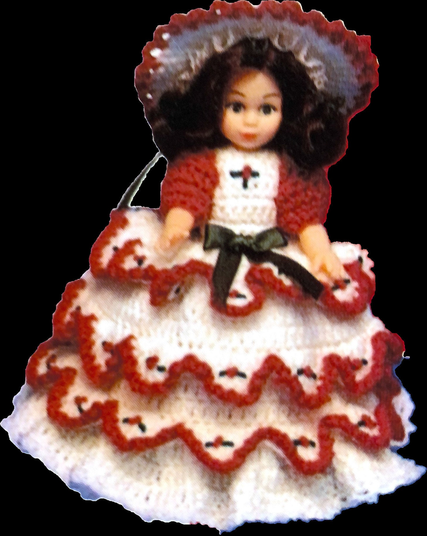 Vintage Toilet Tissue Cover Girl Series 2 Crochet Pattern PDF Download