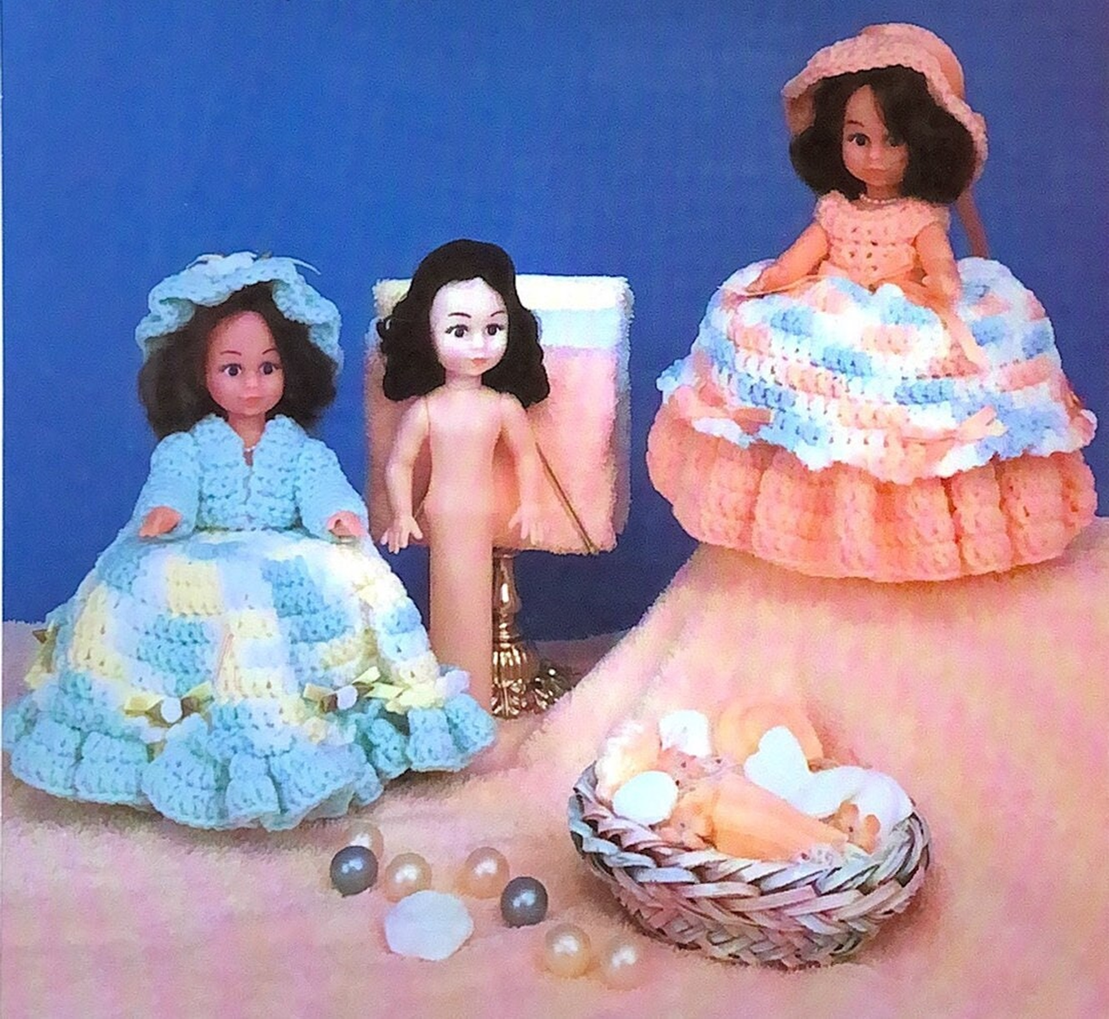 Vintage Toilet Tissue Cover Girl Series Crochet Pattern PDF Download
