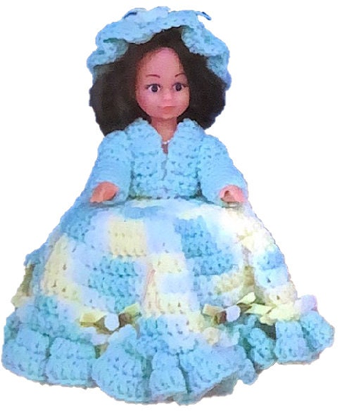 Vintage Toilet Tissue Cover Girl Series Crochet Pattern PDF Download