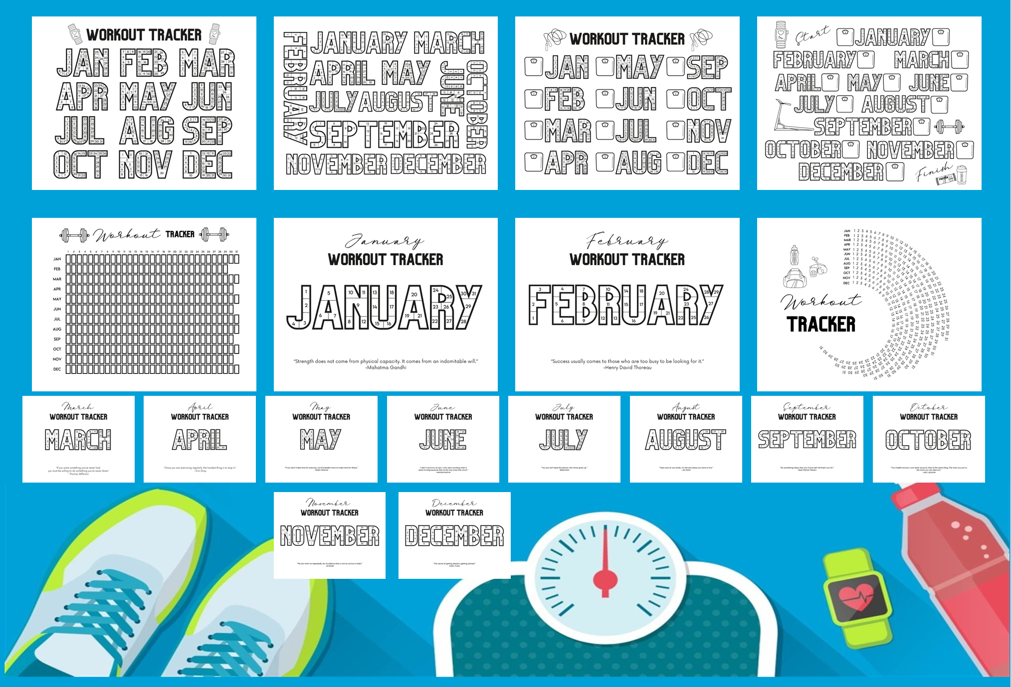 Workout Tracker to Color